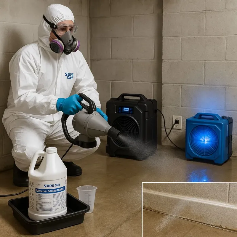 Sanitization and Odor Removal process in Hemby Bridge, NC