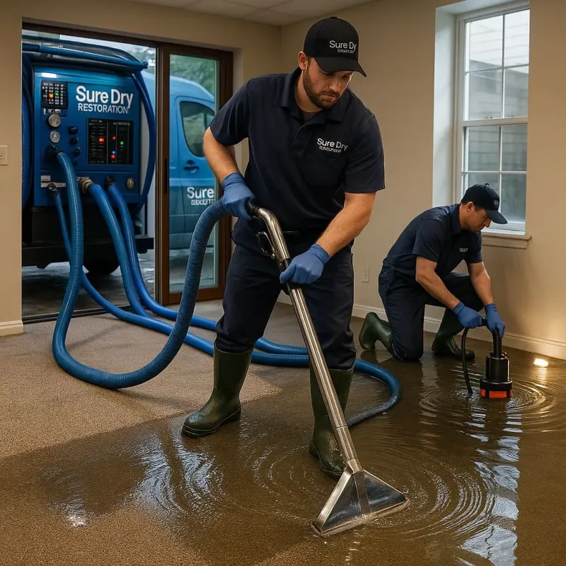 Water Extraction and Removal process in Hemby Bridge, NC